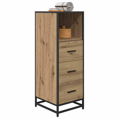 vidaXL Badezimmermöbel-Set mit Regal Artisan-Eiche 35 x 37,5 x 100 cm