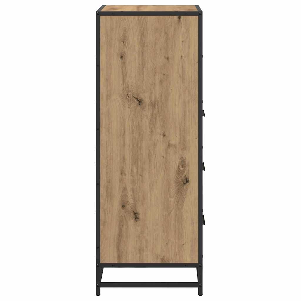 vidaXL Badezimmermöbel-Set mit Regal Artisan-Eiche 35 x 37,5 x 100 cm