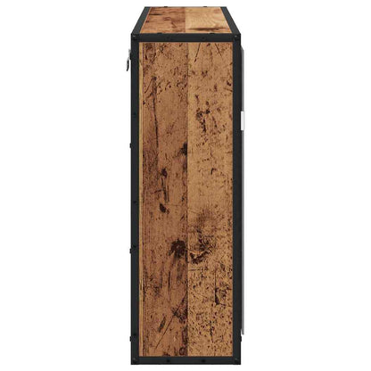 vidaXL Wandregal mit Regal Wandmontiert Altholz 65 x 20 x 60 cm