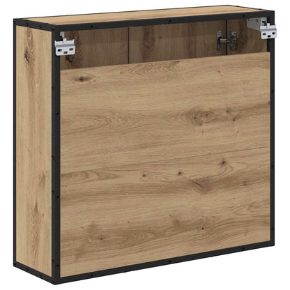 vidaXL Wandregal mit Regal Wandmontiert Artisan-Eiche 65 x 20 x 60 cm