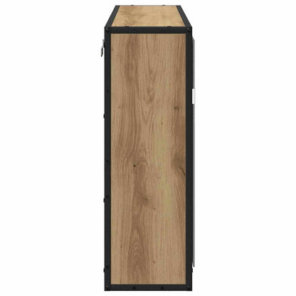 vidaXL Wandregal mit Regal Wandmontiert Artisan-Eiche 65 x 20 x 60 cm