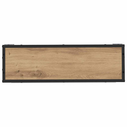 vidaXL Wandregal mit Regal Wandmontiert Artisan-Eiche 65 x 20 x 60 cm