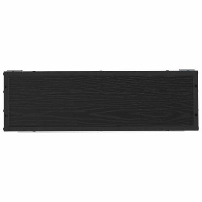 vidaXL Wandregal mit Regal Schwarz Eichen-Optik 65 x 20 x 60 cm