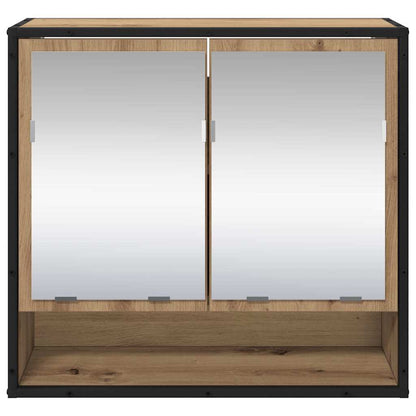 vidaXL Wandregal mit Regal Wandmontiert Artisan-Eiche 65 x 20 x 60 cm