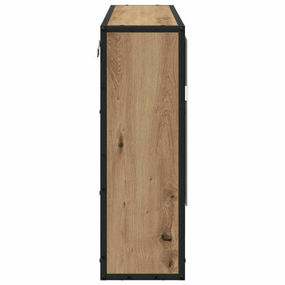 vidaXL Wandregal mit Regal Wandmontiert Artisan-Eiche 65 x 20 x 60 cm