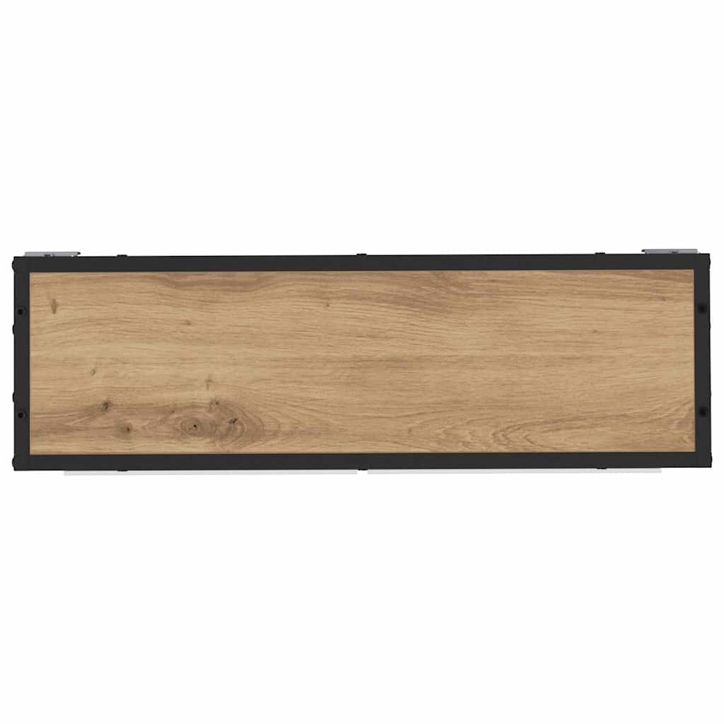 vidaXL Wandregal mit Regal Wandmontiert Artisan-Eiche 65 x 20 x 60 cm