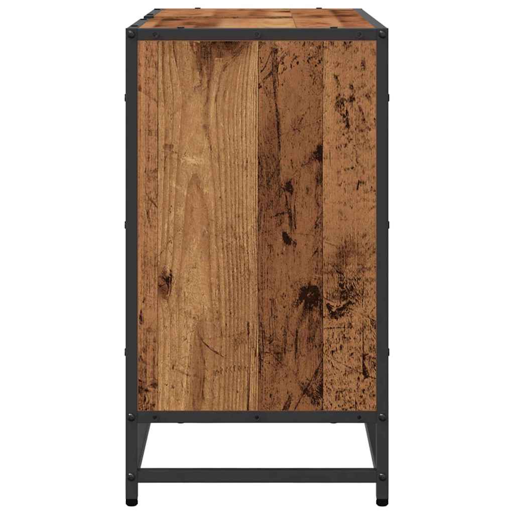 vidaXL Waschbeckenschrank Altholz 65 x 33 x 60 cm Holzwerkstoff