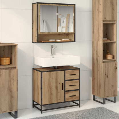 vidaXL Badezimmerschrank Artisan-Eiche 65 x 33 x 60 cm Holzwerkstoff