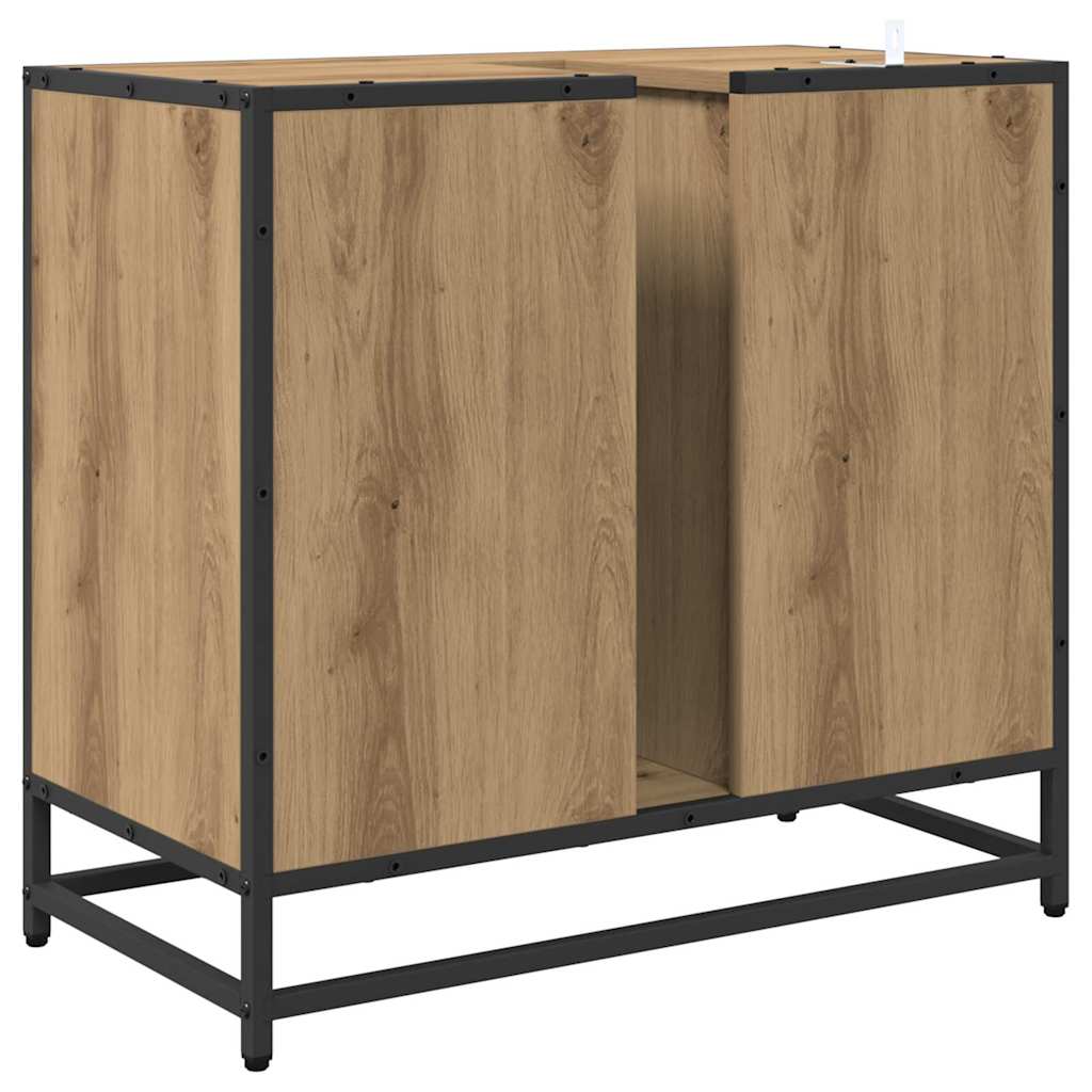 vidaXL Badezimmerschrank Artisan-Eiche 65 x 33 x 60 cm Holzwerkstoff