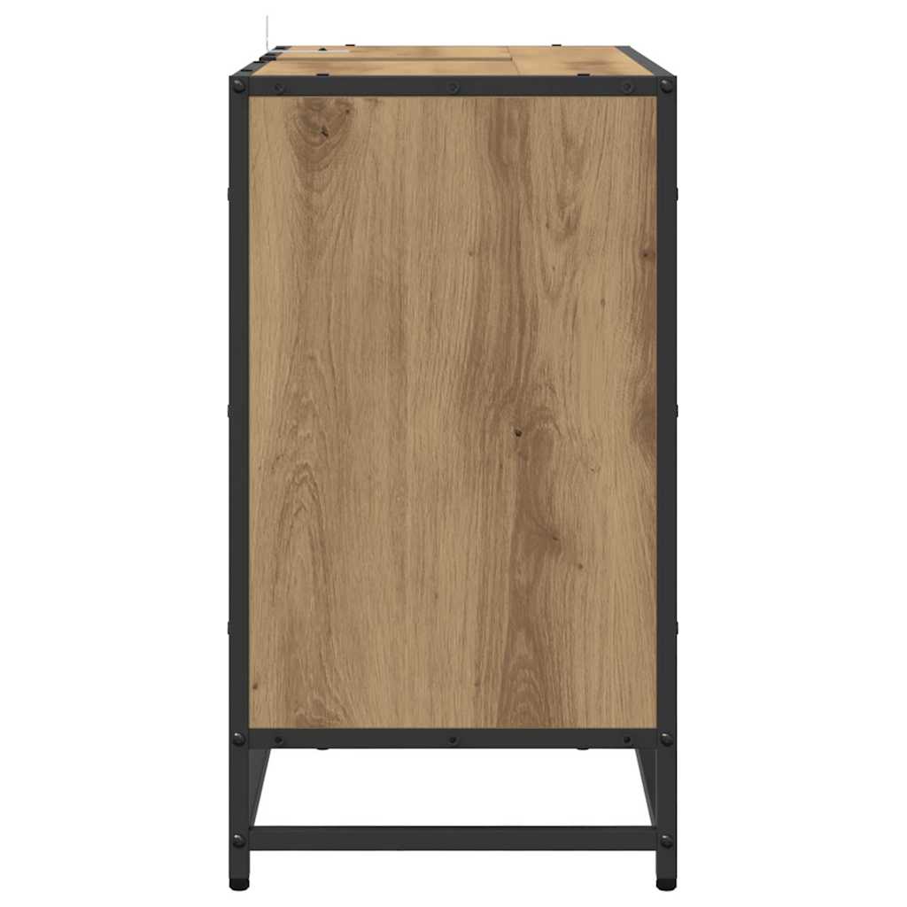 vidaXL Badezimmerschrank Artisan-Eiche 65 x 33 x 60 cm Holzwerkstoff