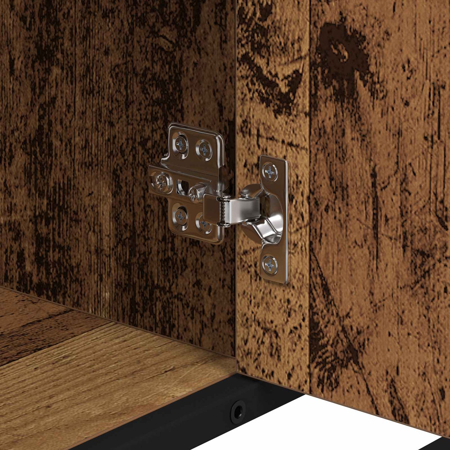 vidaXL Badezimmer Waschbecken Schrank mit Tür Altholz 80 x 33 x 60 cm