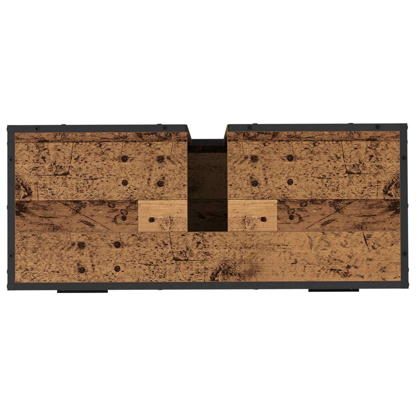 vidaXL Badezimmer Waschbecken Schrank mit Tür Altholz 80 x 33 x 60 cm