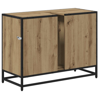 vidaXL Badezimmer Waschbecken Schrank Artisan-Eiche 80 x 33 x 60 cm