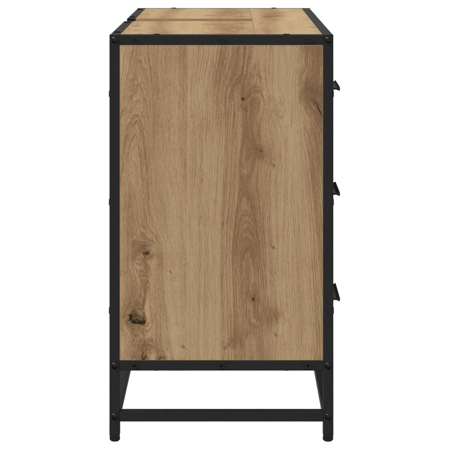 vidaXL Badezimmer Waschbecken Schrank Artisan-Eiche 80 x 33 x 60 cm