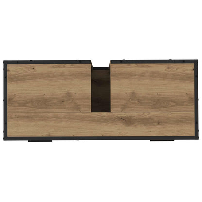 vidaXL Badezimmer Waschbecken Schrank Artisan-Eiche 80 x 33 x 60 cm