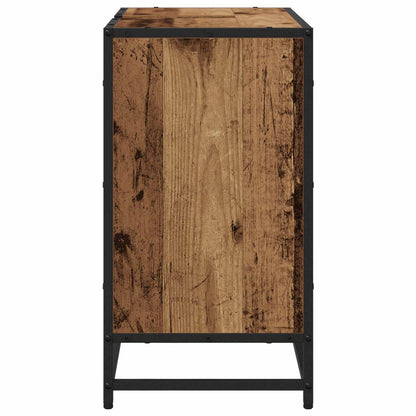vidaXL Badezimmerschrank mit Tür Altholz 65 x 33 x 60 cm Holzwerkstoff