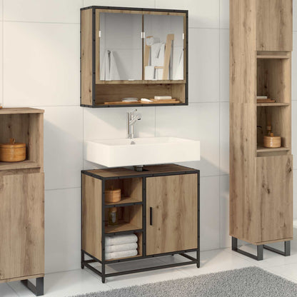 vidaXL Badezimmerschrank Artisan-Eiche 65 x 33 x 60 cm Holzwerkstoff