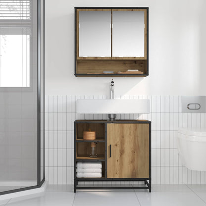vidaXL Badezimmerschrank Artisan-Eiche 65 x 33 x 60 cm Holzwerkstoff