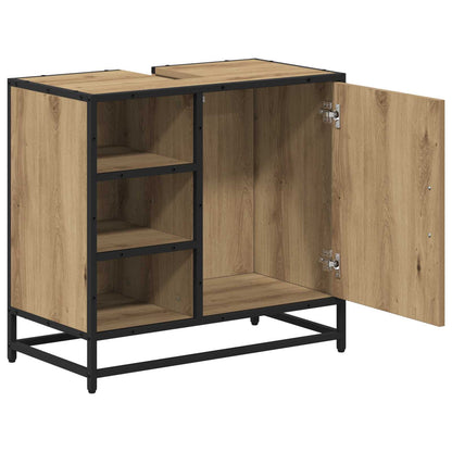 vidaXL Badezimmerschrank Artisan-Eiche 65 x 33 x 60 cm Holzwerkstoff
