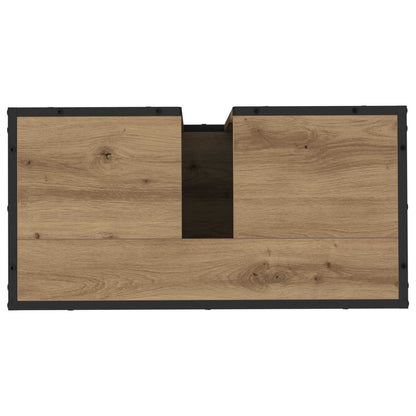 vidaXL Badezimmerschrank Artisan-Eiche 65 x 33 x 60 cm Holzwerkstoff