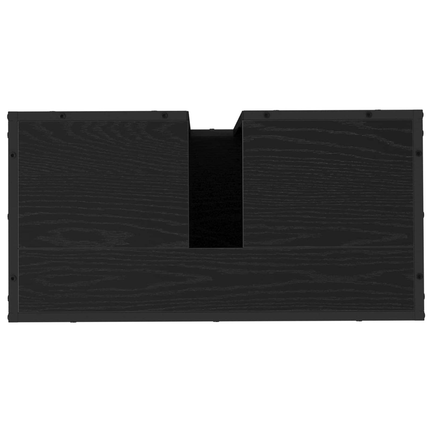 vidaXL Badezimmerschrank mit Tür Schwarz Eichen-Optik 65 x 33 x 60 cm