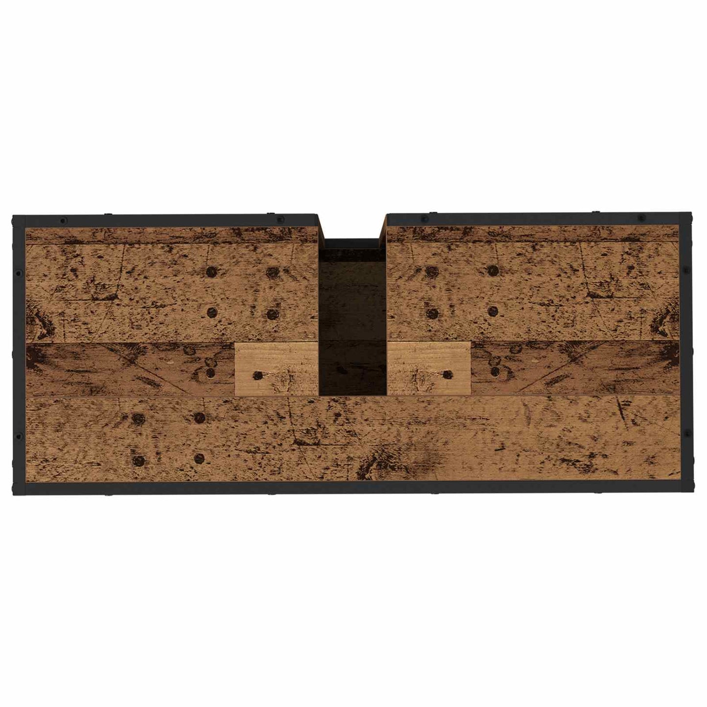 vidaXL Badezimmerschrank mit Tür Altholz 80 x 33 x 60 cm Holzwerkstoff
