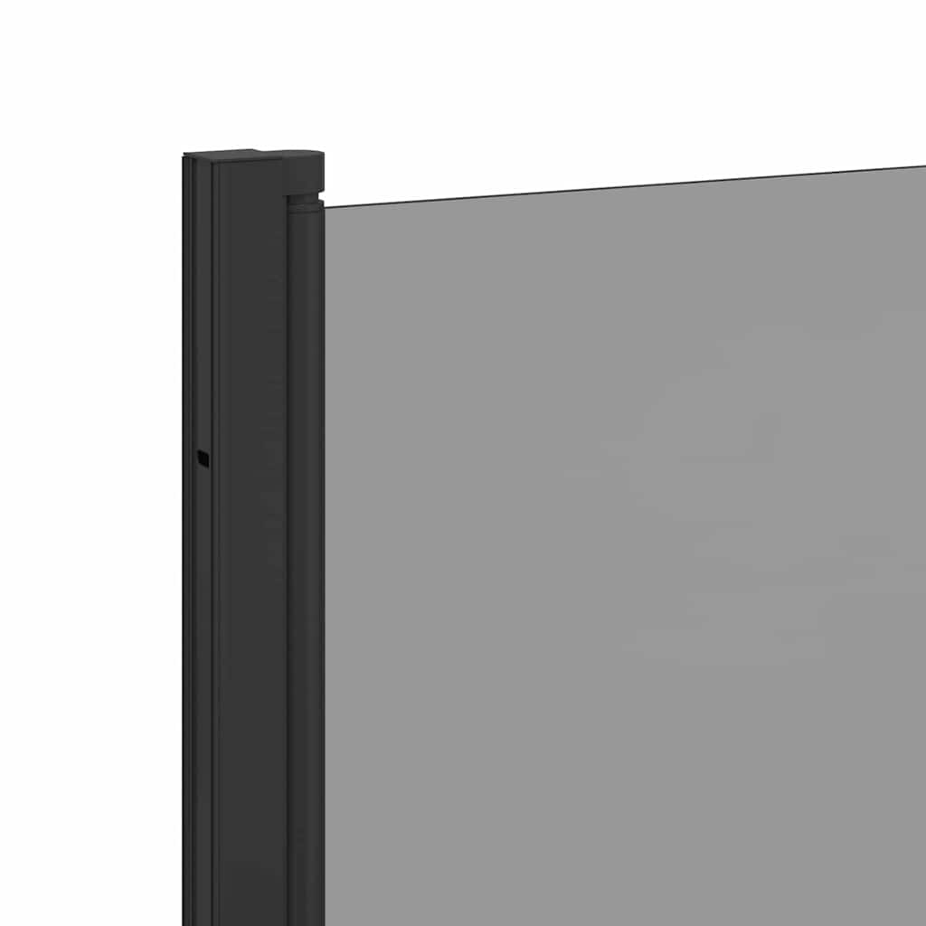 Faltbare Duschtrennwand Schwarz 130 x 138 cm