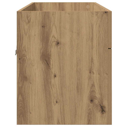 Waschbeckenunterschrank mit Tür Artisan-Eiche Holzwerkstoff
