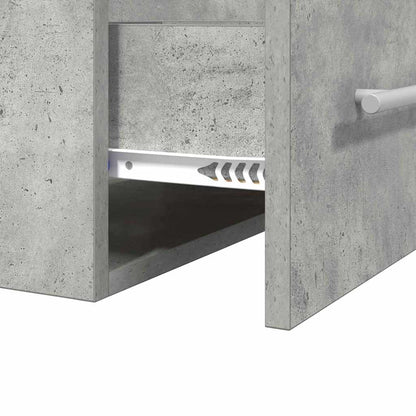 vidaXL Waschbeckenunterschrank Beton Grau 38,5 x 41 x 48 cm