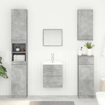 vidaXL Waschbeckenunterschrank Beton Grau 38,5 x 41 x 48 cm