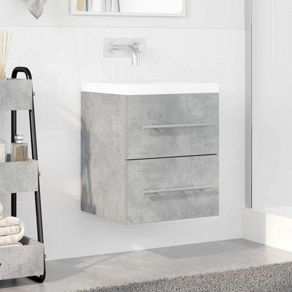 vidaXL Waschbeckenunterschrank Beton Grau 38,5 x 41 x 48 cm