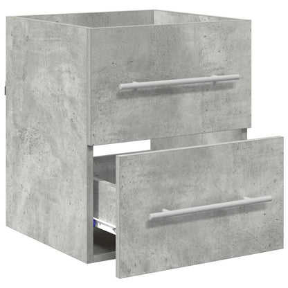 vidaXL Waschbeckenunterschrank Beton Grau 38,5 x 41 x 48 cm