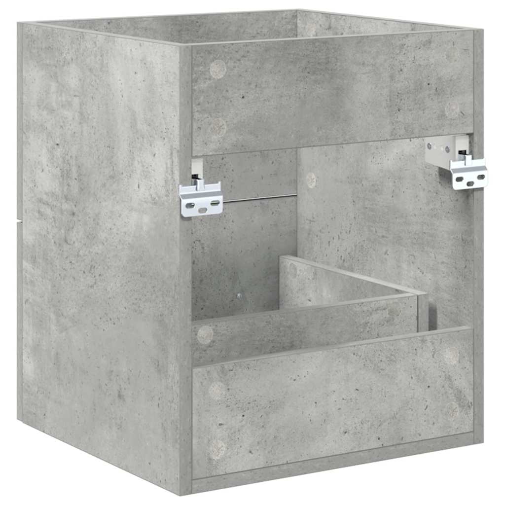 vidaXL Waschbeckenunterschrank Beton Grau 38,5 x 41 x 48 cm