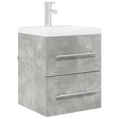 vidaXL Waschbeckenunterschrank Beton Grau 38,5 x 41 x 48 cm