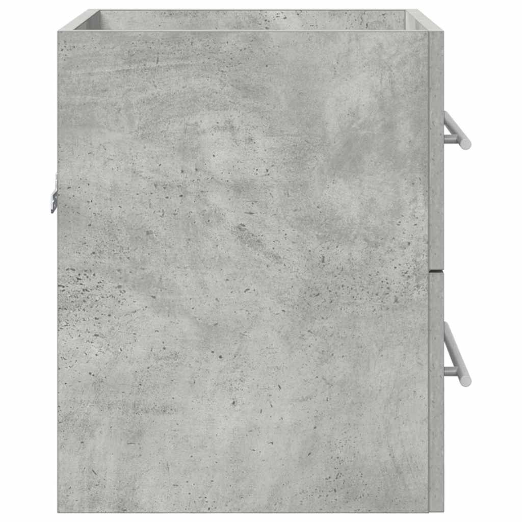 vidaXL Waschbeckenunterschrank Beton Grau 38,5 x 41 x 48 cm