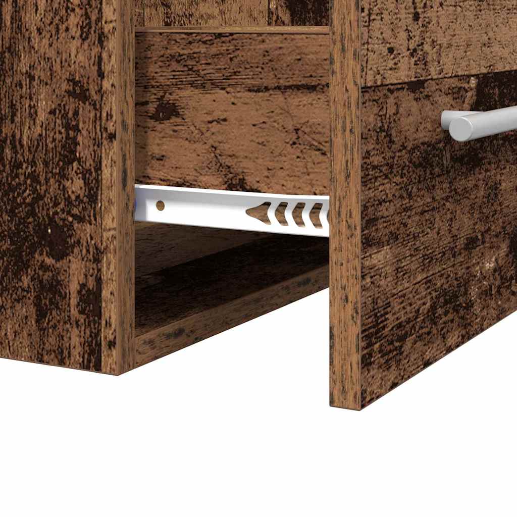 vidaXL Waschbeckenunterschrank Altholz 38,5 x 41 x 48 cm Holzwerkstoff