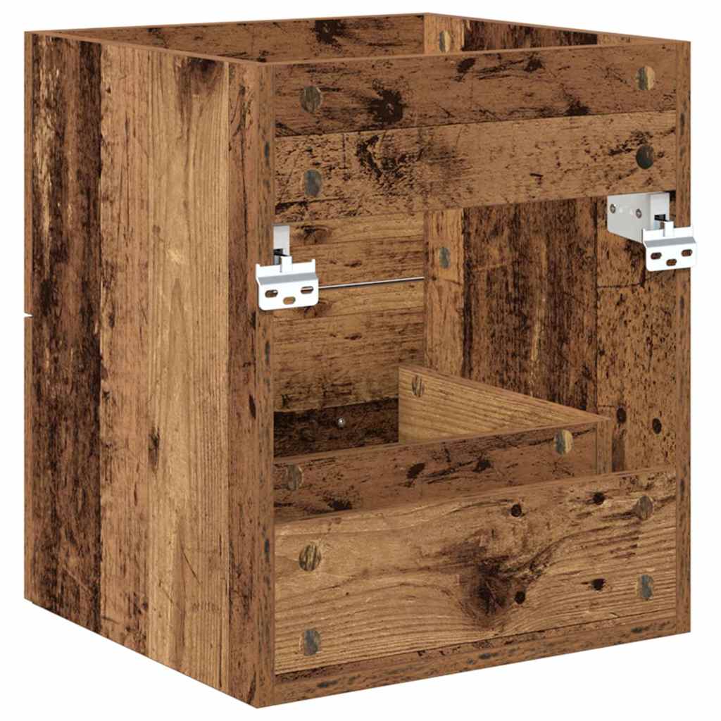 vidaXL Waschbeckenunterschrank Altholz 38,5 x 41 x 48 cm Holzwerkstoff