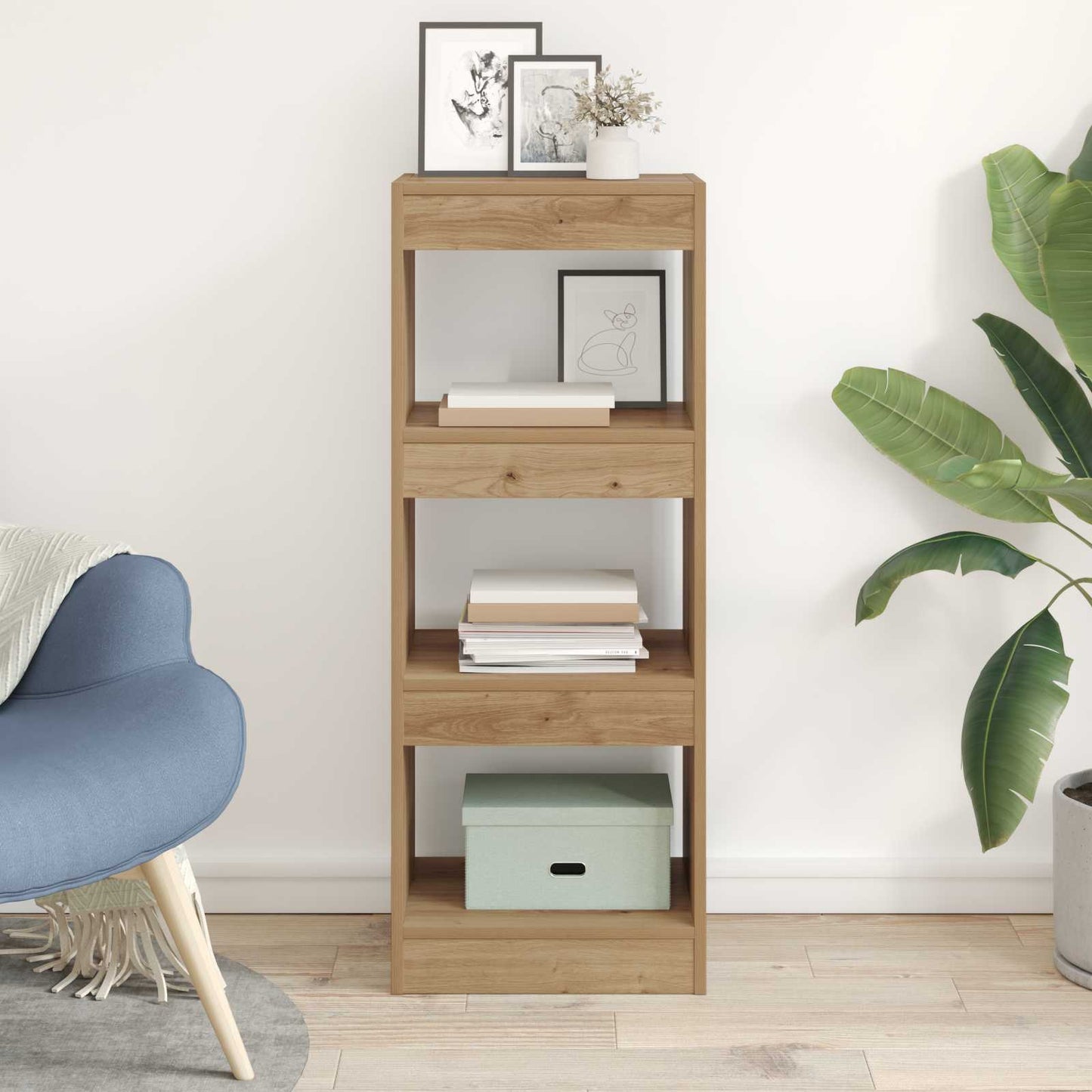 vidaXL Bücherregal Braun 40 x 30 x 103 cm Holzwerkstoff