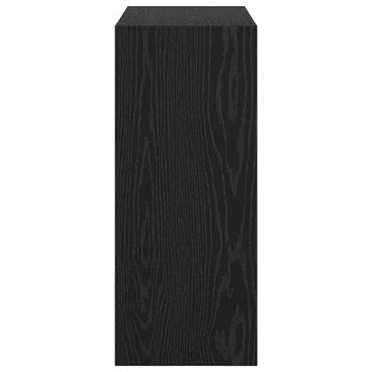 Bücherregal Schwarz Eichen-Optik 60 x 30 x 72 cm Holzwerkstoff