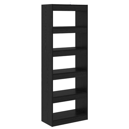vidaXL Bücherregal Schwarz Eichen-Optik 60 x 30 x 166 cm Holzwerkstoff