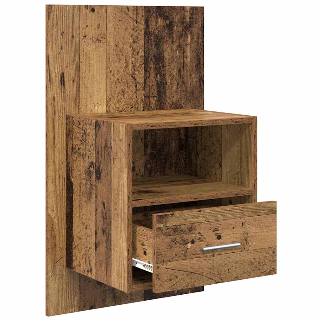Nachttisch 2 pcs Altholz 50 x 32.5 x 80cm Holzwerkstoff