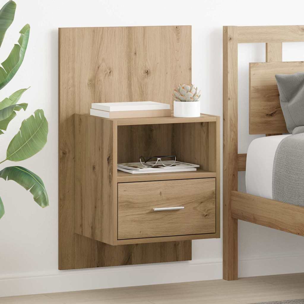 vidaXL Nachttisch 2 pcs Artisan-Eiche 50 x 32.5 x 80cm Holzwerkstoff