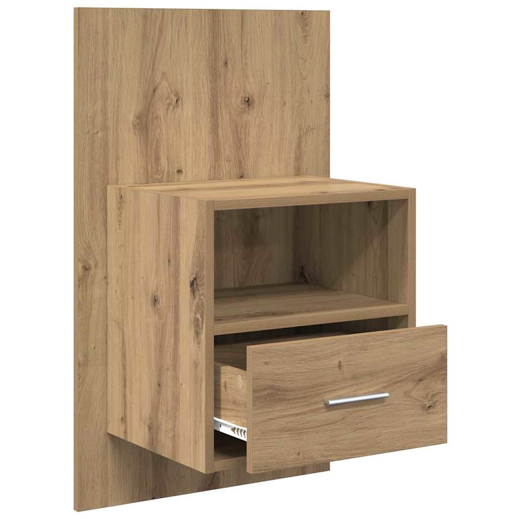 vidaXL Nachttisch 2 pcs Artisan-Eiche 50 x 32.5 x 80cm Holzwerkstoff