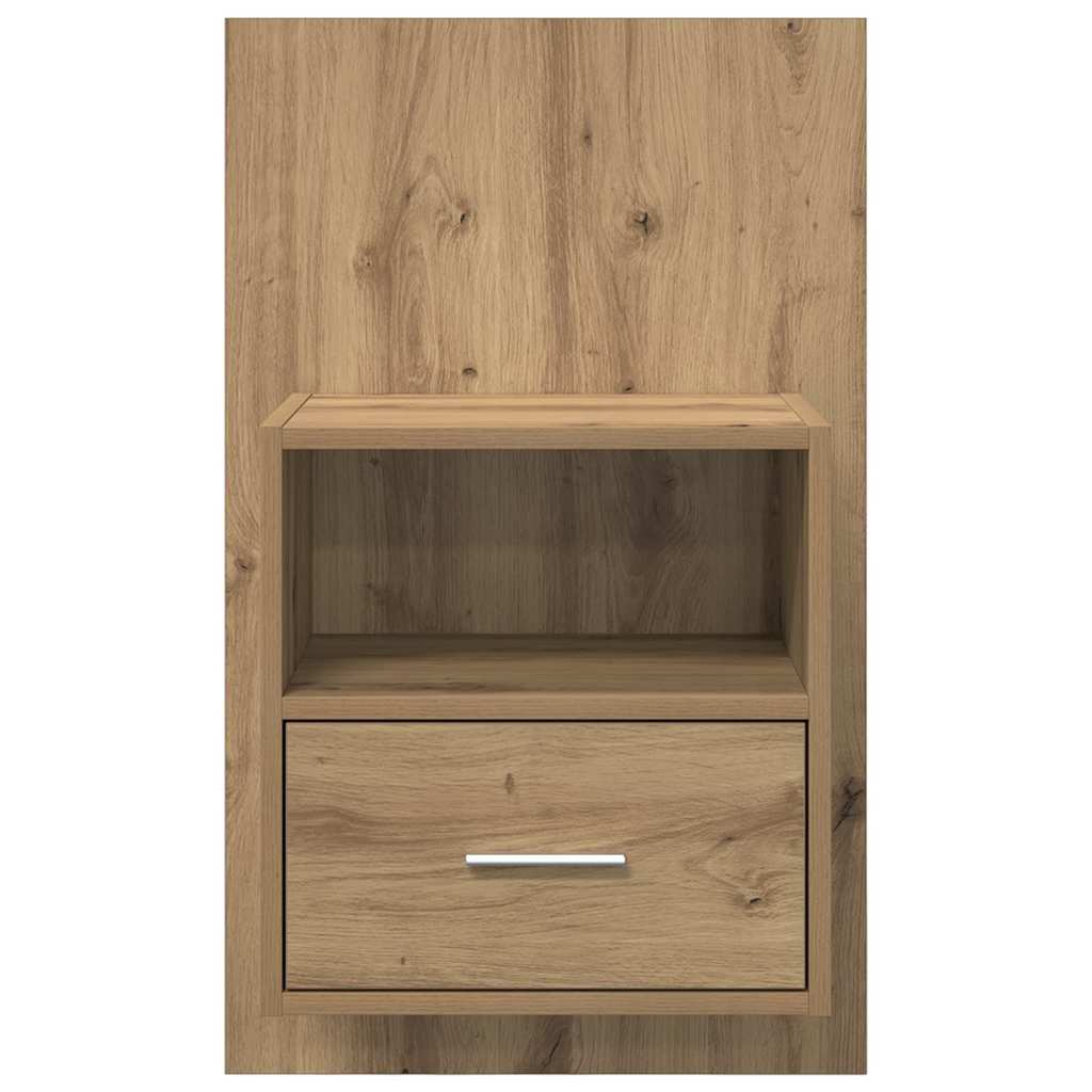 vidaXL Nachttisch 2 pcs Artisan-Eiche 50 x 32.5 x 80cm Holzwerkstoff