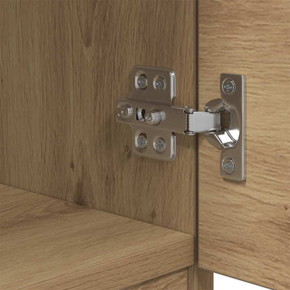 vidaXL Bettschrank 2 pcs Artisan-Eiche 40 x 39 x 40 cm Holzwerkstoff