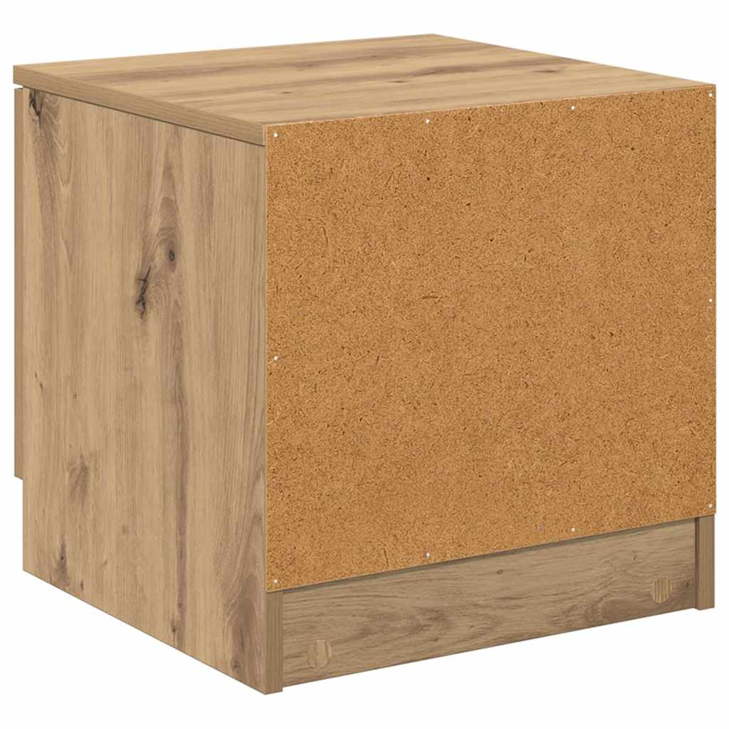 vidaXL Bettschrank 2 pcs Artisan-Eiche 40 x 39 x 40 cm Holzwerkstoff