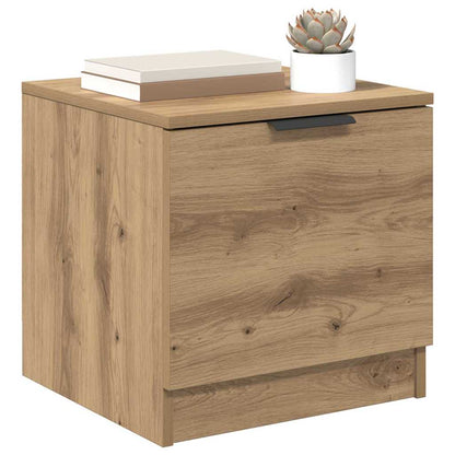 vidaXL Bettschrank 2 pcs Artisan-Eiche 40 x 39 x 40 cm Holzwerkstoff