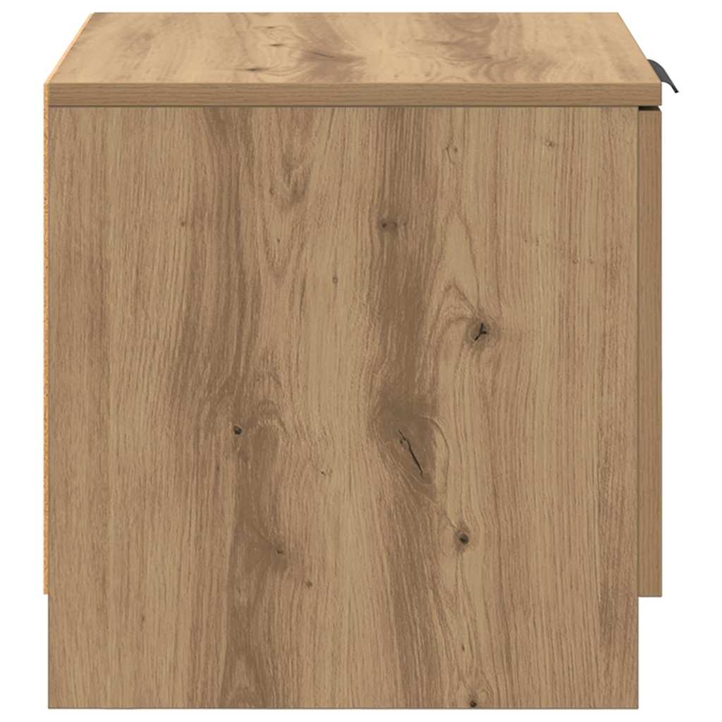 vidaXL Bettschrank 2 pcs Artisan-Eiche 40 x 39 x 40 cm Holzwerkstoff