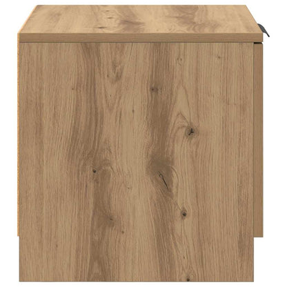 vidaXL Bettschrank 2 pcs Artisan-Eiche 40 x 39 x 40 cm Holzwerkstoff
