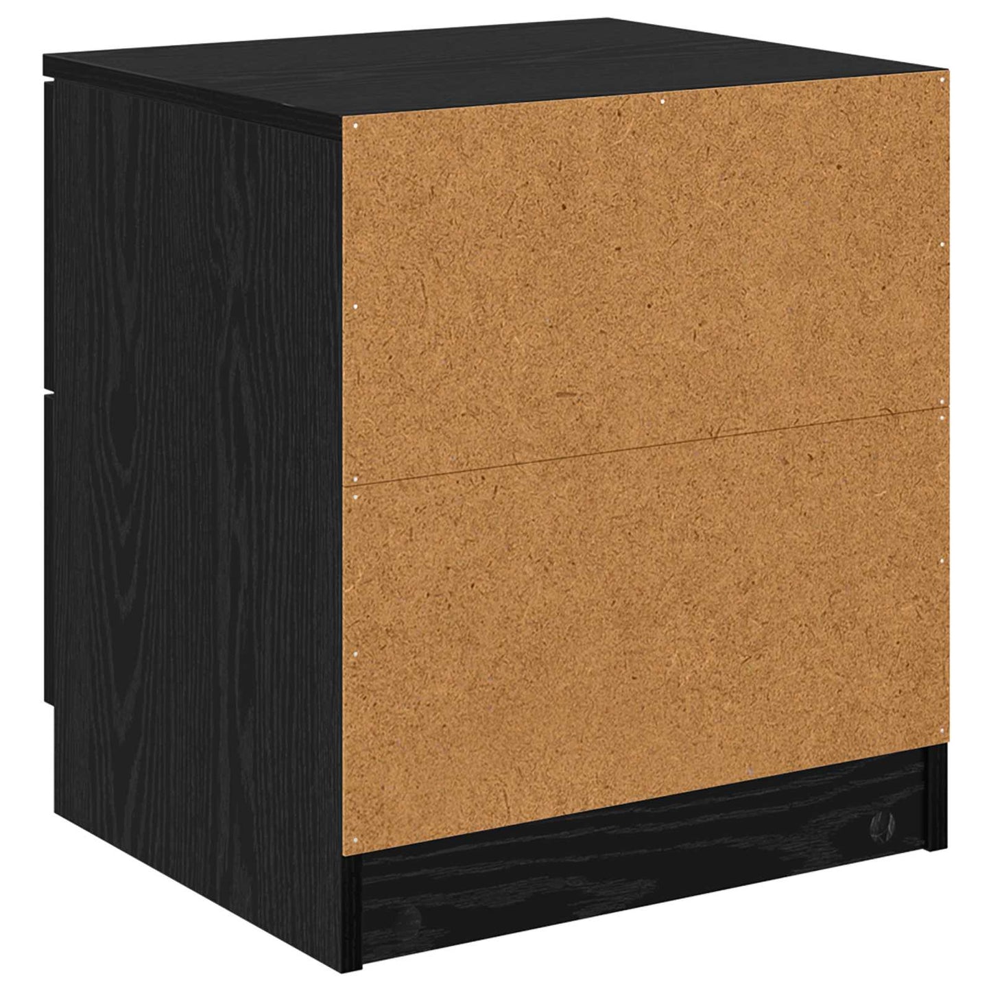 vidaXL Nachttisch 2 pcs Schwarz Eichen-Optik 45 x 39 x 50 cm
